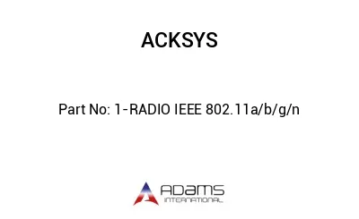 1-RADIO IEEE 802.11a/b/g/n