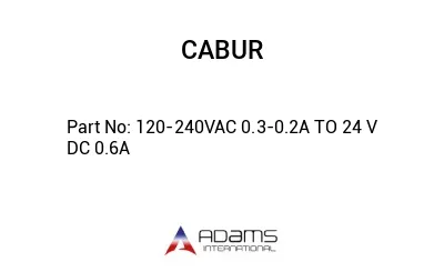 120-240VAC 0.3-0.2A TO 24 V DC 0.6A