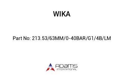 213.53/63MM/0-40BAR/G1/4B/LM