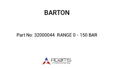 32000044  RANGE 0 - 150 BAR