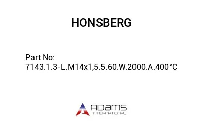 7143.1.3-L.M14x1,5.5.60.W.2000.A.400°C