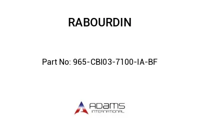 965-CBI03-7100-IA-BF