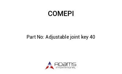 Adjustable joint key 40