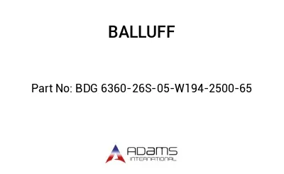 BDG 6360-26S-05-W194-2500-65									