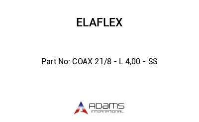 COAX 21/8 - L 4,00 - SS