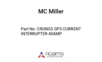 CRONOS GPS CURRENT INTERRUPTER 40AMP