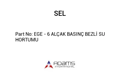 EGE - 6 ALÇAK BASINÇ BEZLİ SU HORTUMU