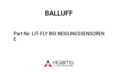 LIT-FLY BSI NEIGUNGSSENSOREN E									