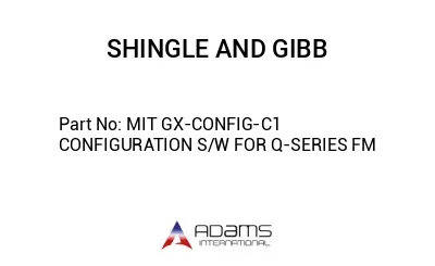 MIT GX-CONFIG-C1 CONFIGURATION S/W FOR Q-SERIES FM