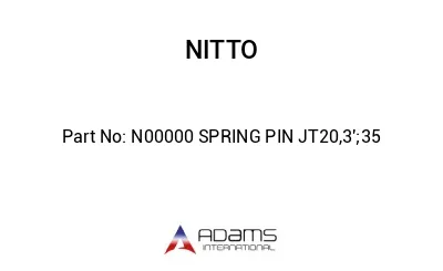 N00000 SPRING PIN JT20,3';35