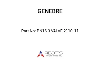 PN16 3 VALVE 2110-11