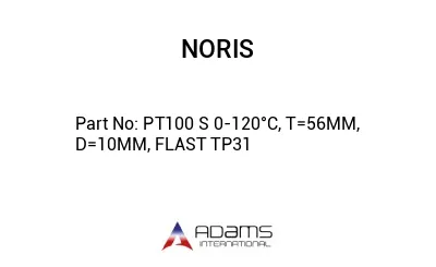 PT100 S 0-120°C, T=56MM, D=10MM, FLAST TP31