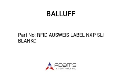 RFID AUSWEIS LABEL NXP SLI BLANKO									