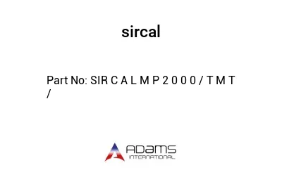 SIR C A L М Р 2 0 0 0 / Т М Т /