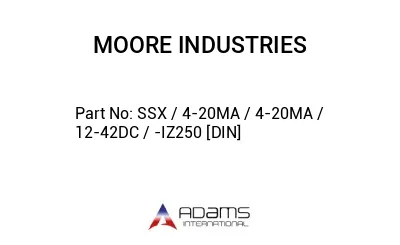 SSX / 4-20MA / 4-20MA / 12-42DC / -IZ250 [DIN]