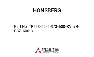 TR293-00-2-9/3-500-KV ½B-BSZ-600°C