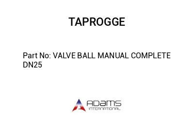 VALVE BALL MANUAL COMPLETE DN25